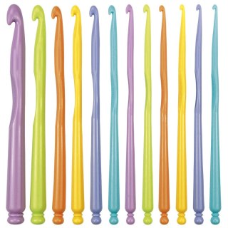 Zestaw do szydełkowania Craft-Fun Series szydełka plastikowe 12 rozmiarów Titanum (25JP0216)