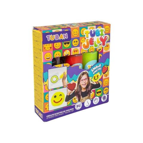 Zestaw kreatywny TUBI JELLY 3 KOLORY EMOTKI Tuban (TU8373)