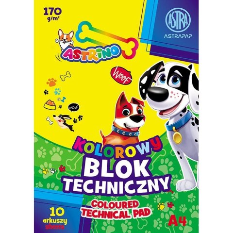 Blok techniczny ASTRINO A4 mix 170g 10k Artpack (106021014)