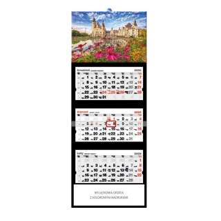 Kalendarz ścienny ZAMEK MOSZNA trójdzielne- A3+ Jotan (T58)