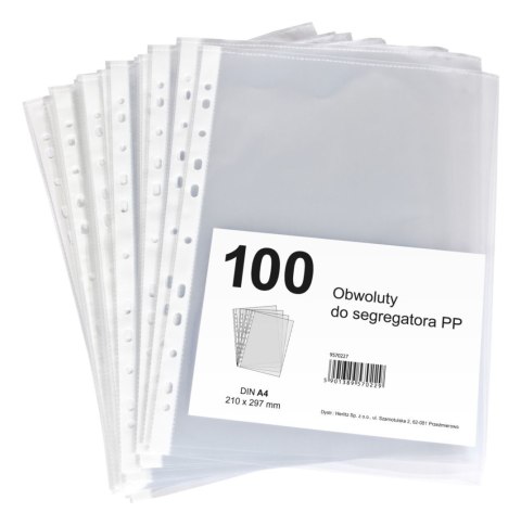 Koszulki na dokumenty Teca 9570227 groszkowe A4 kolor: przezroczysty typu U 45 mic. Herlitz (300022641)