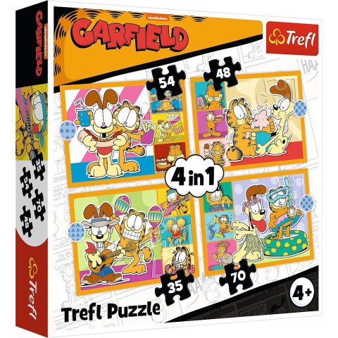Puzzle Garfield 4w1 4w1 el. Trefl (34673)