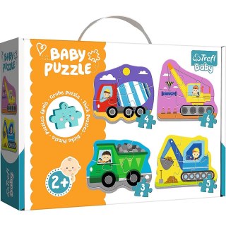 Puzzle puzzle baby classic pojazdy na budowie 3, 4, 5, 6 el. Trefl (36072)