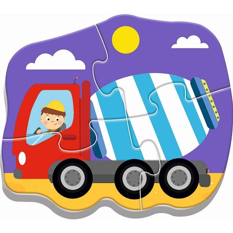 Puzzle puzzle baby classic pojazdy na budowie 3, 4, 5, 6 el. Trefl (36072)