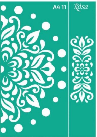 Szablon Ornamenty roślinne Rosa (11)