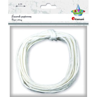 Sznurek Craft-Fun Series papierowy biały 5m Titanum (g14)