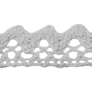 Wstążka Craft-Fun Series koronka bawełniana samoprzylepna 15x1,8 [mm x m] biała Titanum (D12-1)