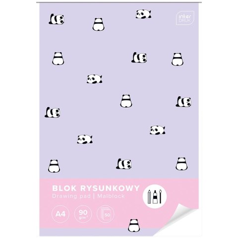 Blok rysunkowy bloki 5902277314529 A4 białe 90g 50k Interdruk