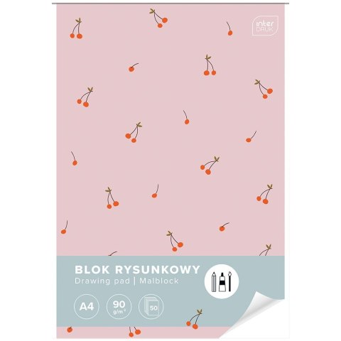 Blok rysunkowy bloki 5902277314529 A4 białe 90g 50k Interdruk