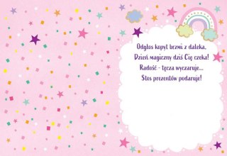 Kartka składana B6 Jednorożec B6 Henry (5905701485246)