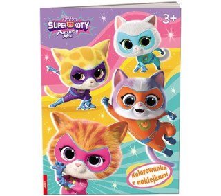 Książka dla dzieci Disney superkoty. Kolorowanka z Naklejkami Ameet (NA-9136)