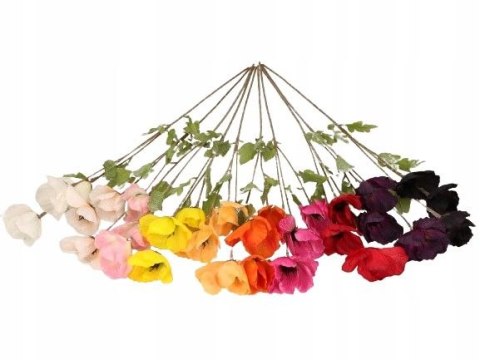Kwiaty gałązka mak 70cm mix Home And Garden (9586)