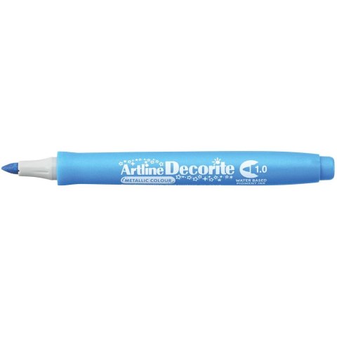 Marker permanentny metaliczny decorite wkład niebieski 1,0mm pędzelek końcówka Artline (AR-033 1 8)