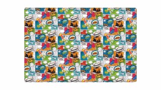 Podkład na biurko KOMIKS mix nadruk PVC PCW [mm:] 380x580 Biurfol (NPB-02-11)