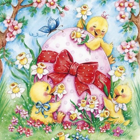 Serwetki wielkanoc mix papier [mm:] 330x330 Pol-mak (Sd GW)