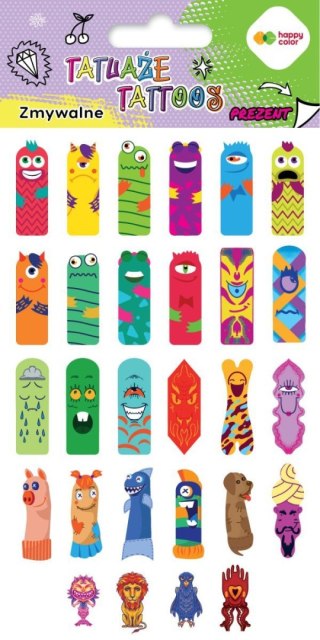 Tatuaż zmywalny Fingers Happy Color (HA 4261 1020-KG01)