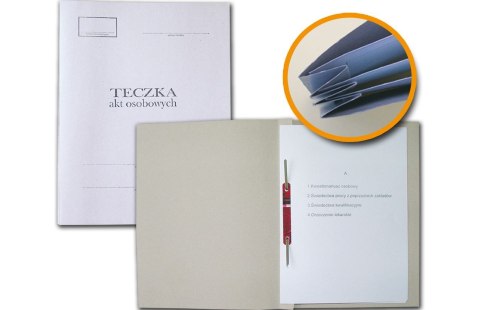 Teczka do akt osobowych tekturowa A4 biały tektura Barbara (0822002)