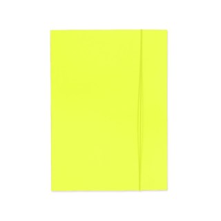 Teczka kartonowa na gumkę (jk) szkolna fluo A4 mix 250g Kreska