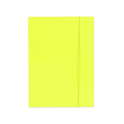 Teczka kartonowa na gumkę (jk) szkolna fluo A4 mix 250g Kreska