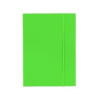 Teczka kartonowa na gumkę (jk) szkolna fluo A4 mix 250g Kreska