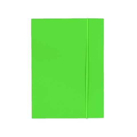 Teczka kartonowa na gumkę (jk) szkolna fluo A4 mix 250g Kreska