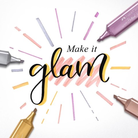 Zakreślacz wkład srebrny 1-5mm Faber Castell (154661)