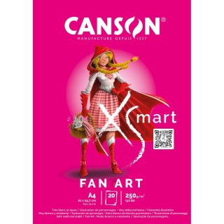 Blok artystyczny XSmart Manga A4 250g 20k Canson (32250P001)