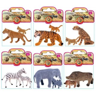 Figurka ZWIERZĘTA ZOO FLOKOWANE MAMA I DZIECKO Trifox (A-0183)