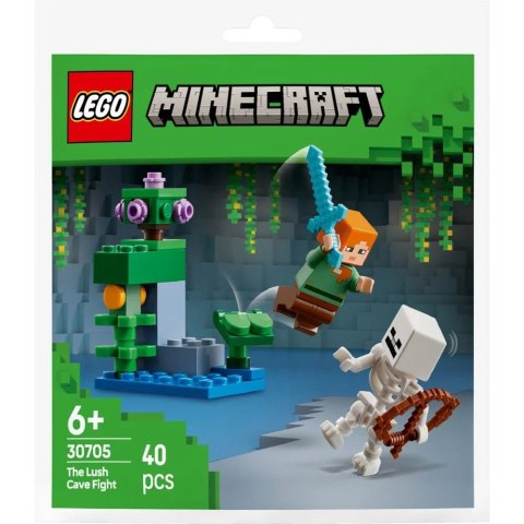 Klocki konstrukcyjne Minecraft Walka w bujnej jaskini Lego (30705)