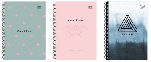 Kołozeszyt (kołonotatnik) A5 80k. 70g krata Interdruk (KOŁOZA580M)