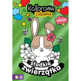 Książeczka edukacyjna Kolorowa zabawa Słodkie zwierzęta Zielona Sowa