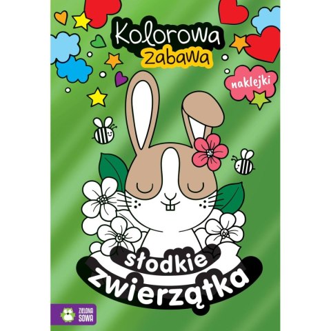 Książeczka edukacyjna Kolorowa zabawa Słodkie zwierzęta Zielona Sowa