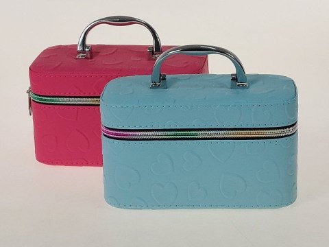 Kuferek S, walizka z lusterkiem, zapinany na zamek Adar (599550)