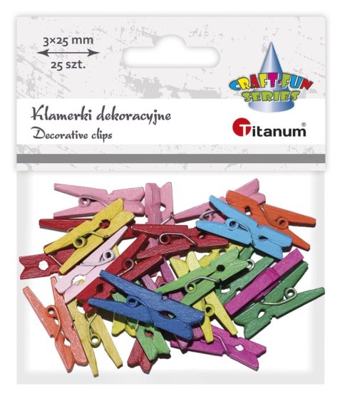 Ozdoba drewniana Craft-Fun Series klamerki Titanum (C039)