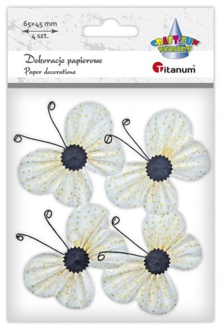 Ozdoba papierowa Craft-Fun Series motyle 3C Titanum (22YX0825-6D)