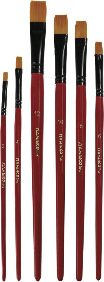 Pędzel Art Collection zestaw 6 szt. Flamingo Line (PA-06)