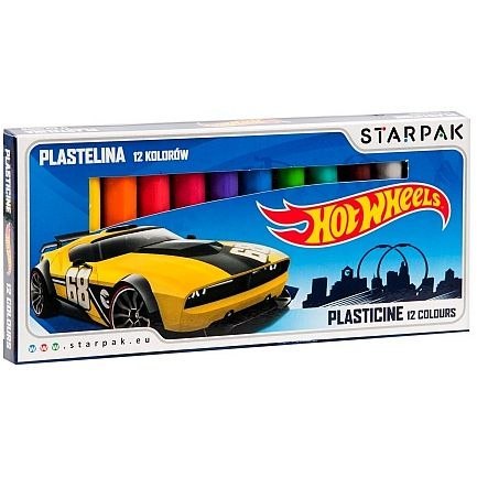 Plastelina 12 kol. Hot Wheels mix Starpak (337501)