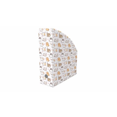 Pojemnik na dokumenty pionowy KITTENS A4 mix nadruk karton pokryty folią Biurfol (NSE-02-35)