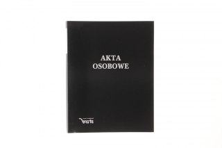 Teczka do akt osobowych zadrukowana ABCDE A4 czarny Warta (021824-339-047)