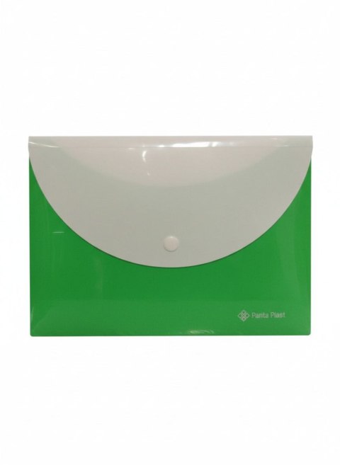 Teczka plastikowa na guzik A5 zielony Panta Plast (0410-0088-04)