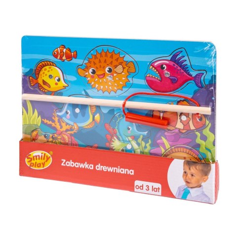 Układanka drewniana łowienie rybek Smily Play (SPW83609)