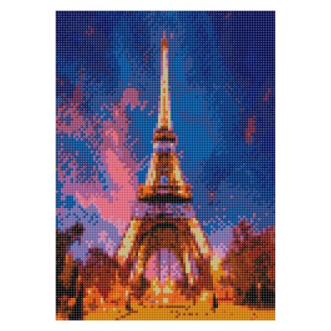 Zestaw kreatywny Diamentowa mozaika 30x40cm Wieża Eiffla nocą Flamingo Line (TMS21324)