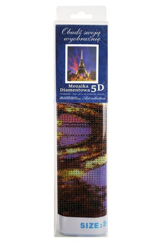 Zestaw kreatywny Diamentowa mozaika 30x40cm Wieża Eiffla nocą Flamingo Line (TMS21324)