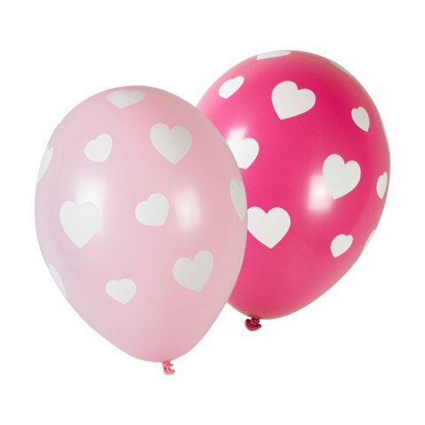 Balon gumowy z nadrukiem serca bd mix 280mm Arpex (K4095)