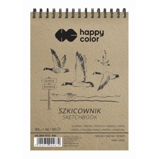 Blok artystyczny Happy Color szkicownik A6 90g 80k Gdd (HA 3809 1015-P80)