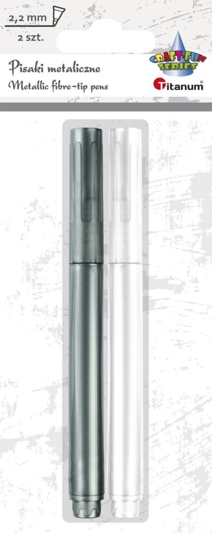 Cienkopis Craft-Fun Series pisak metaliczny 2,2mm 2kol. Titanum