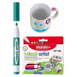 Flamaster i-deco 6 kol. Fibracolor