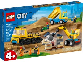 Klocki konstrukcyjne City Pojazdy budowlane i kule do wyburzania Lego (60391)