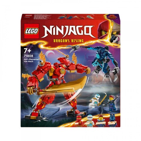 Klocki konstrukcyjne Ninjago Mech żywiołu ognia Kaia Lego (71808)