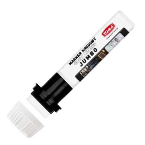 Marker specjalistyczny Jumbo kredowy wkład biały 30x9mm Toma (To-288 0 2)